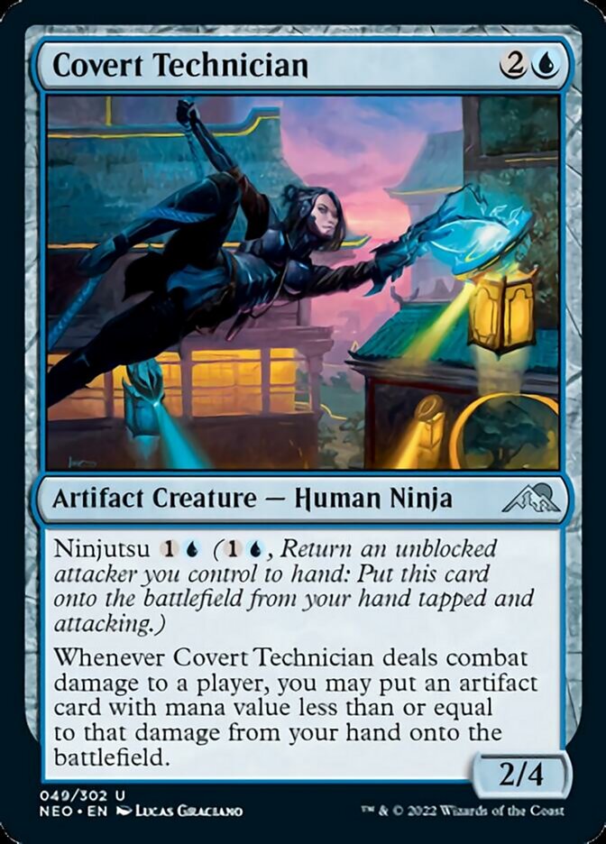 Covert Technician [Kamigawa: Neon Dynasty] MTG Single Magic: The Gathering    | Red Claw Gaming