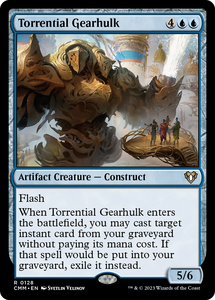 Torrential Gearhulk [Commander Masters] MTG Single Magic: The Gathering | Red Claw Gaming