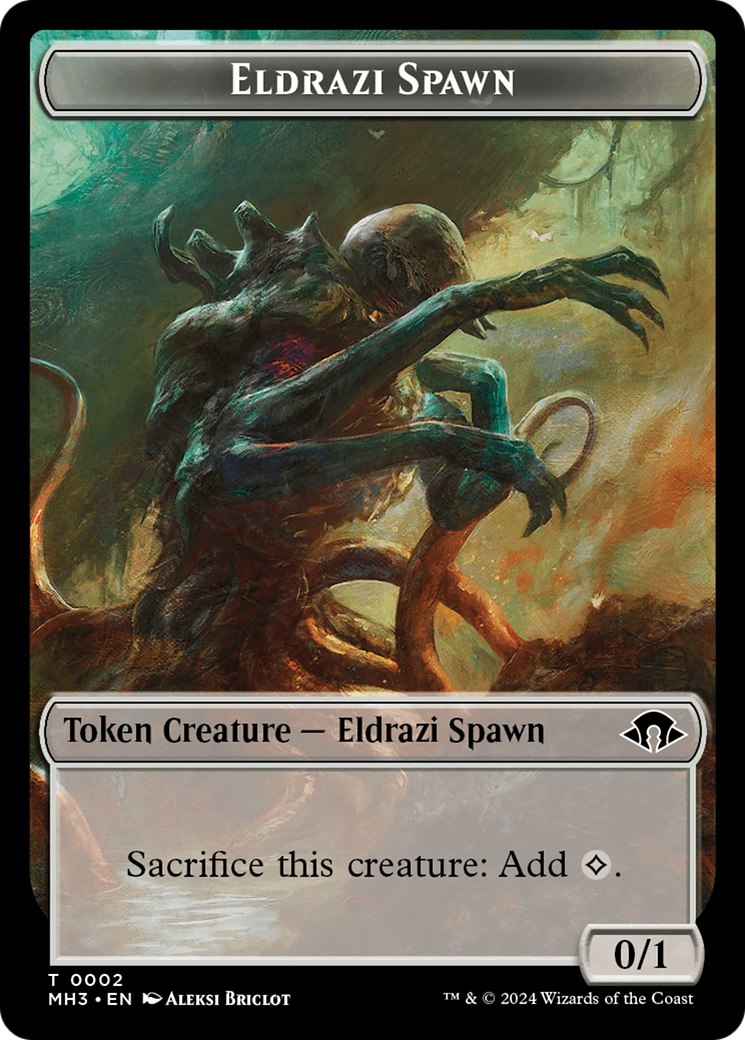 Eldrazi Spawn // Energy Reserve Double-Sided Token [Modern Horizons 3 Tokens] MTG Single Magic: The Gathering    | Red Claw Gaming