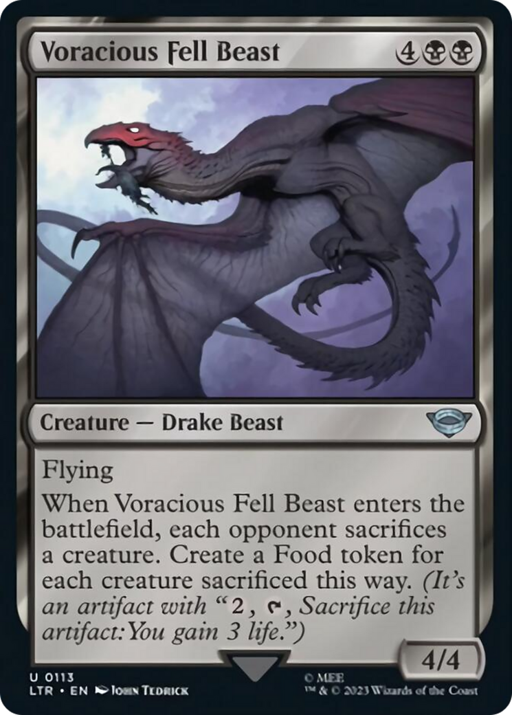 Voracious Fell Beast [The Lord of the Rings: Tales of Middle-Earth] MTG Single Magic: The Gathering | Red Claw Gaming