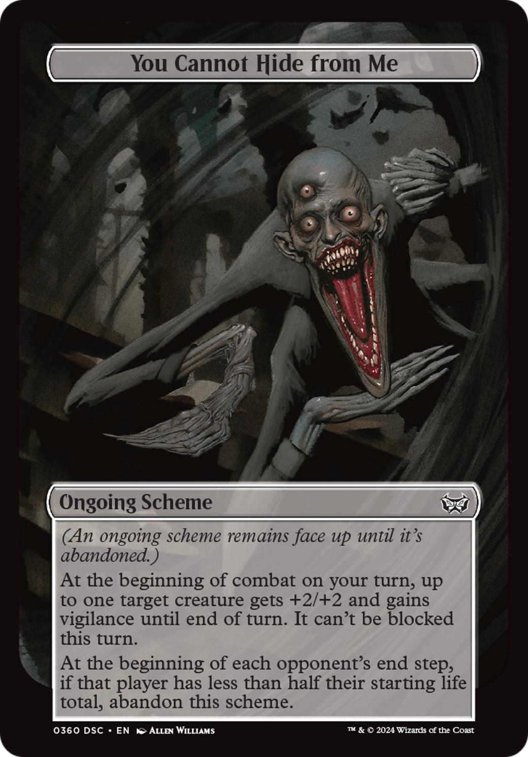 You Cannot Hide from Me (Full Art) [Duskmourn: House of Horror Commander] MTG Single Magic: The Gathering    | Red Claw Gaming