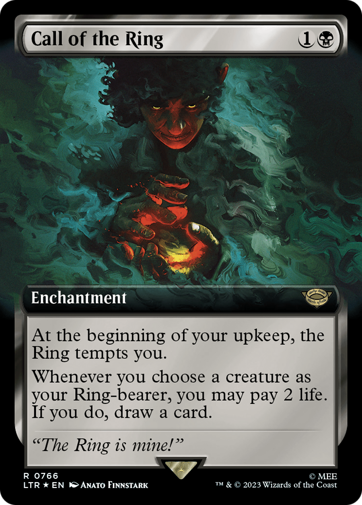 Call of the Ring (Extended Art) (Surge Foil) [The Lord of the Rings: Tales of Middle-Earth] MTG Single Magic: The Gathering | Red Claw Gaming