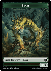 Beast // Merfolk (0003) Double-Sided Token [The Lost Caverns of Ixalan Commander Tokens] MTG Single Magic: The Gathering    | Red Claw Gaming