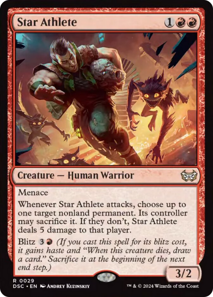 Star Athlete [Duskmourn: House of Horror Commander] MTG Single Magic: The Gathering    | Red Claw Gaming