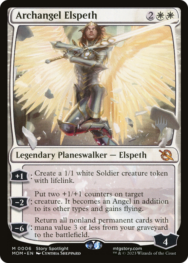 Archangel Elspeth (Promo Pack) [March of the Machine Promos] MTG Single Magic: The Gathering    | Red Claw Gaming