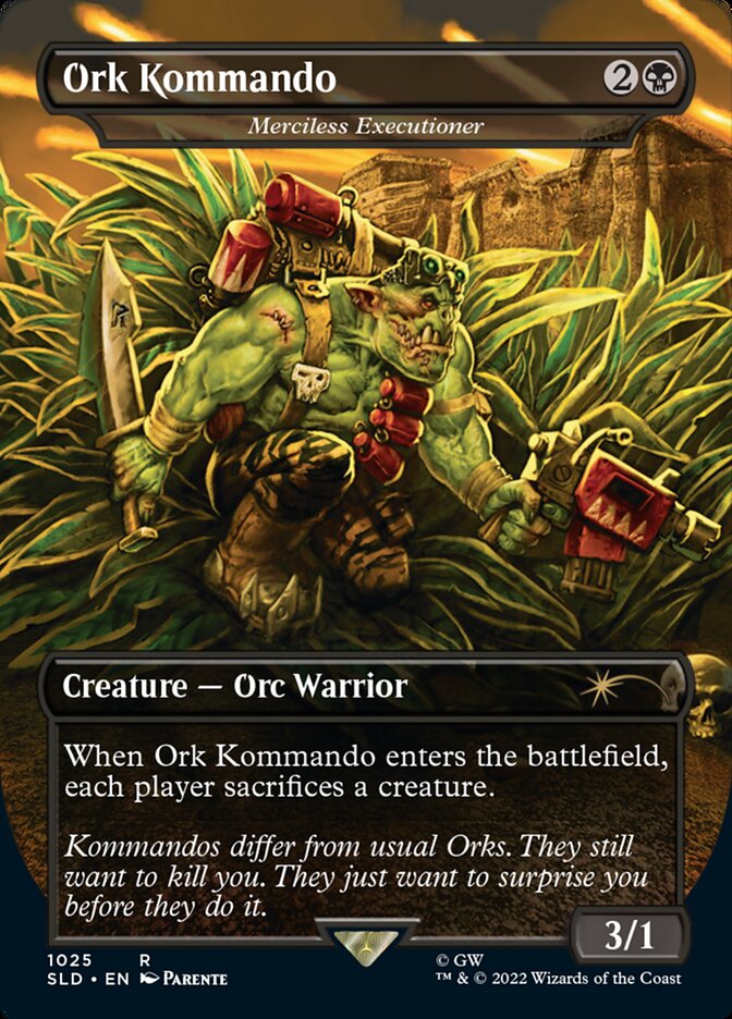 Ork Kommando - Merciless Executioner (Borderless) [Secret Lair Drop Series] MTG Single Magic: The Gathering    | Red Claw Gaming