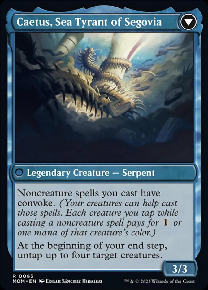 Invasion of Segovia // Caetus, Sea Tyrant of Segovia [March of the Machine] MTG Single Magic: The Gathering    | Red Claw Gaming