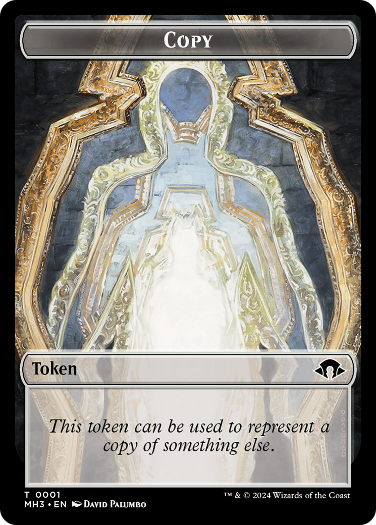 Thopter (Ripple Foil) // Copy Double-Sided Token [Modern Horizons 3 Commander Tokens] MTG Single Magic: The Gathering    | Red Claw Gaming