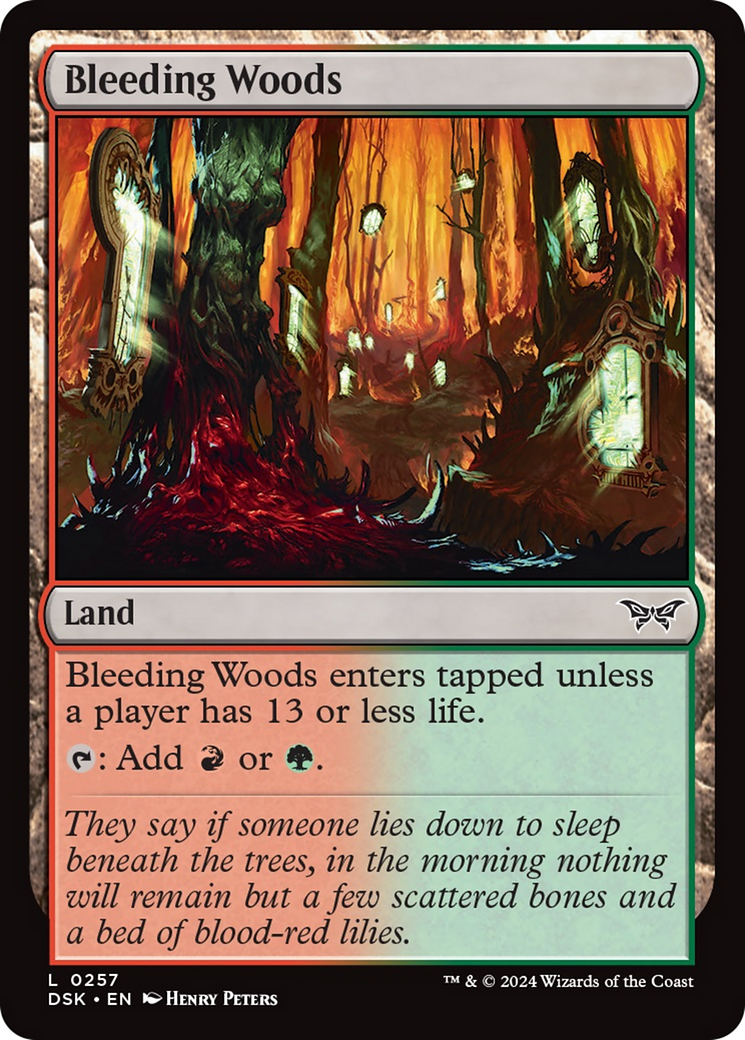 Bleeding Woods [Duskmourn: House of Horror] MTG Single Magic: The Gathering    | Red Claw Gaming