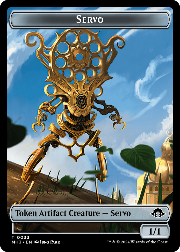 Energy Reserve // Servo Double-Sided Token [Modern Horizons 3 Tokens] MTG Single Magic: The Gathering    | Red Claw Gaming