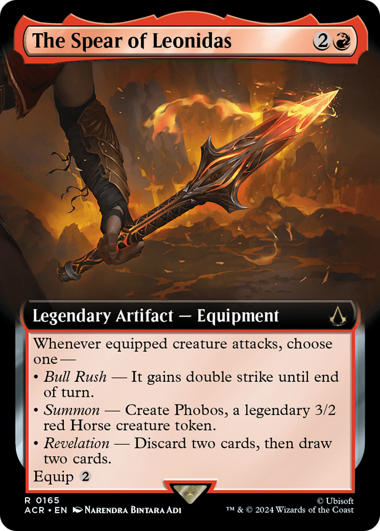 The Spear of Leonidas (Extended Art) [Assassin's Creed] MTG Single Magic: The Gathering    | Red Claw Gaming