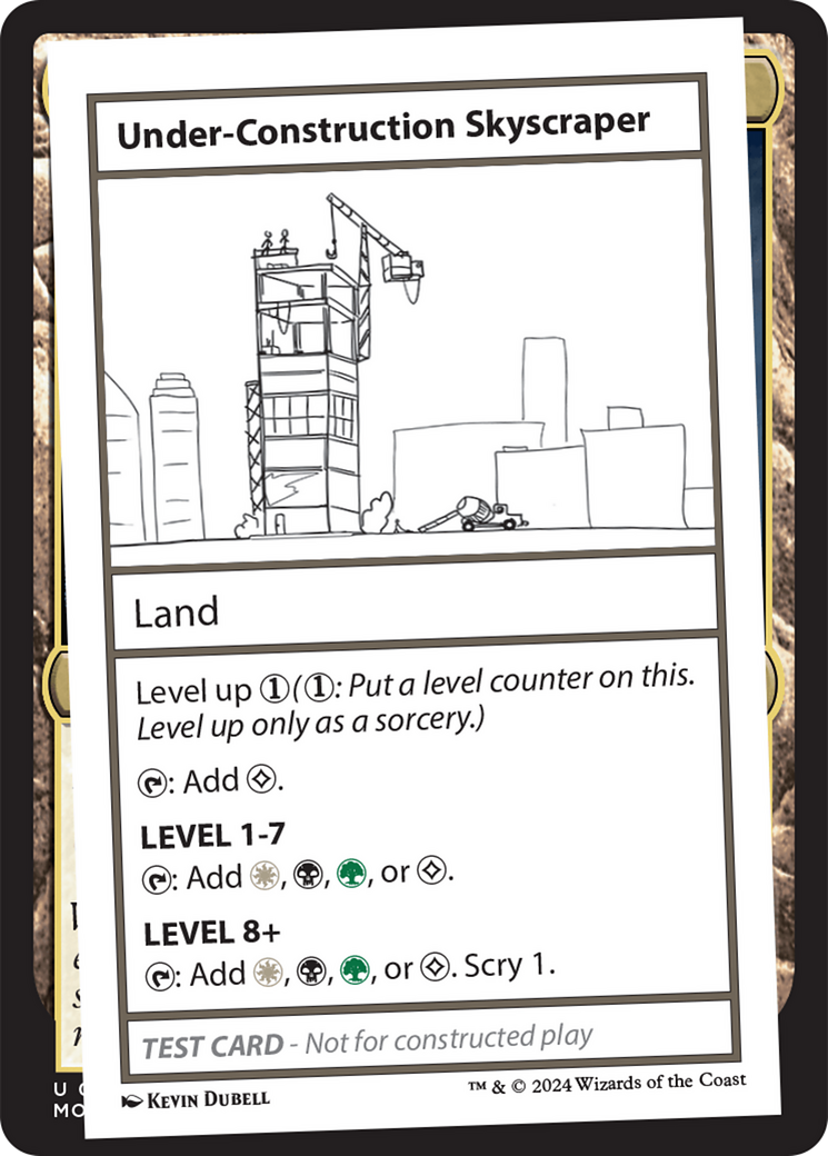 Under-Construction Skyscraper [Mystery Booster 2 Playtest Cards] MTG Single Magic: The Gathering    | Red Claw Gaming