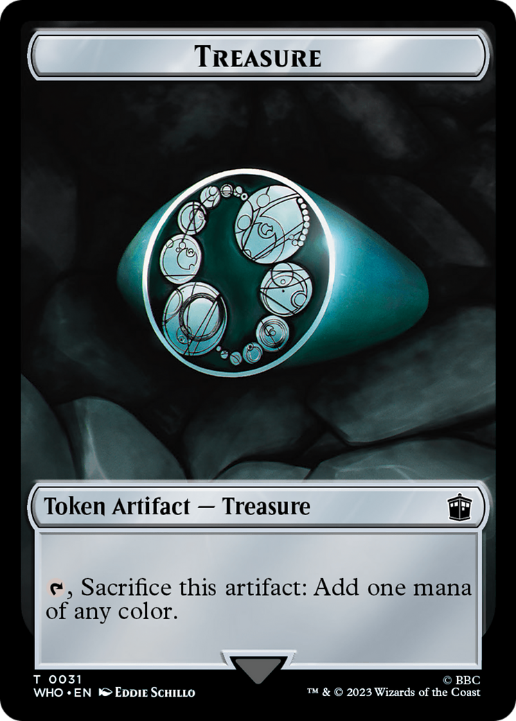 Alien // Treasure (0031) Double-Sided Token [Doctor Who Tokens] MTG Single Magic: The Gathering | Red Claw Gaming