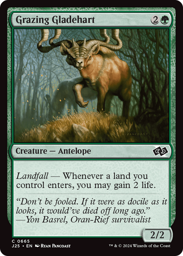 Grazing Gladehart [Foundations Jumpstart] MTG Single Magic: The Gathering    | Red Claw Gaming