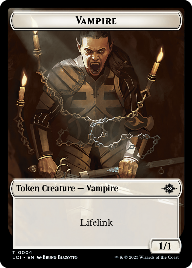 Blood // Vampire (0004) Double-Sided Token [The Lost Caverns of Ixalan Commander Tokens] MTG Single Magic: The Gathering    | Red Claw Gaming