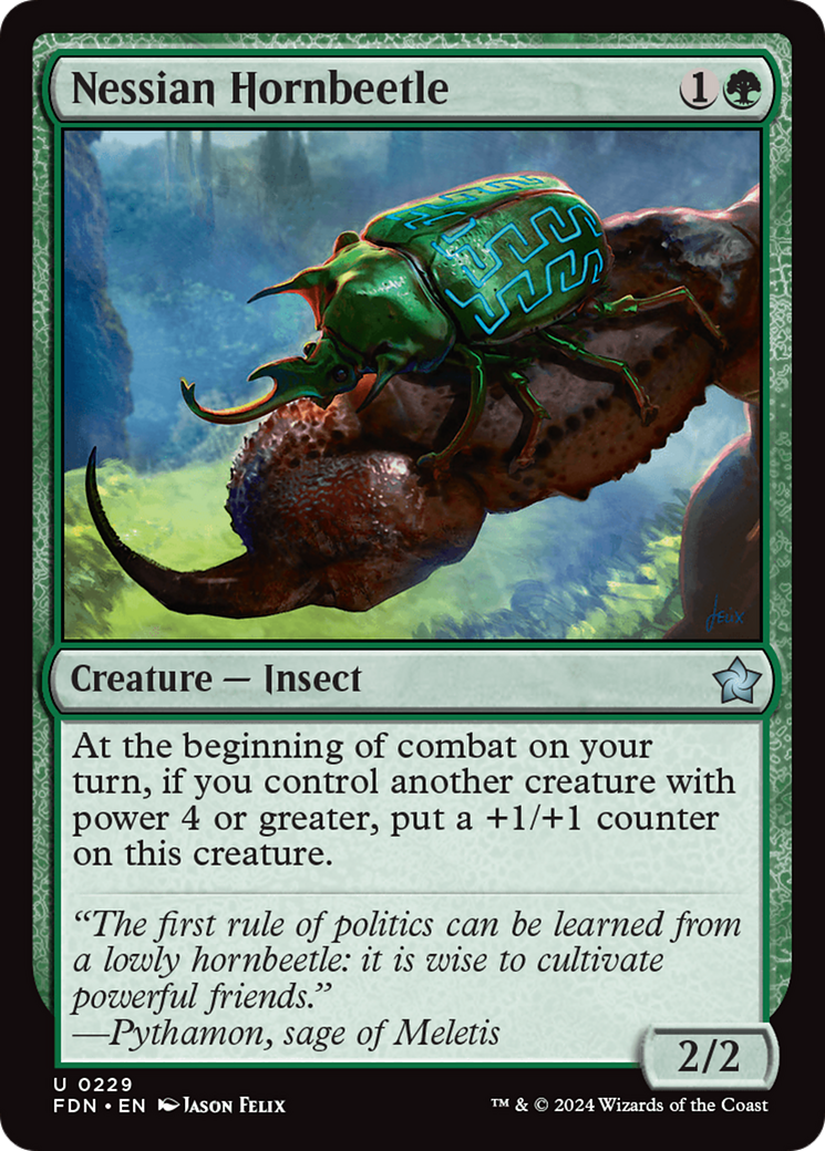 Nessian Hornbeetle [Foundations] MTG Single Magic: The Gathering | Red Claw Gaming