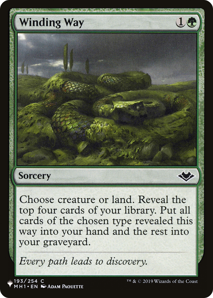 Winding Way [The List Reprints] MTG Single Magic: The Gathering    | Red Claw Gaming