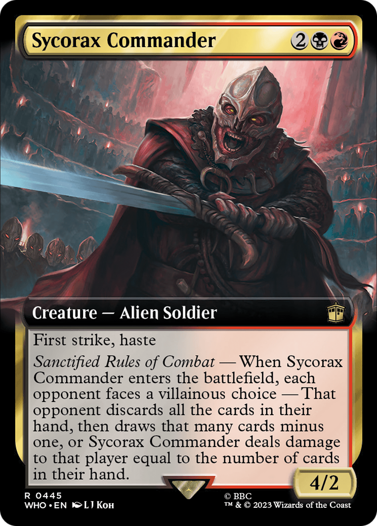 Sycorax Commander (Extended Art) [Doctor Who] MTG Single Magic: The Gathering    | Red Claw Gaming