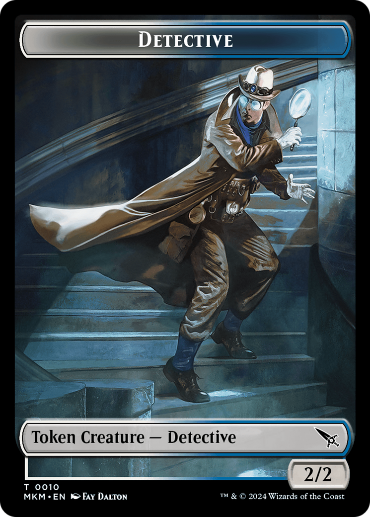 Detective // Spider Double-Sided Token [Murders at Karlov Manor Tokens] MTG Single Magic: The Gathering    | Red Claw Gaming