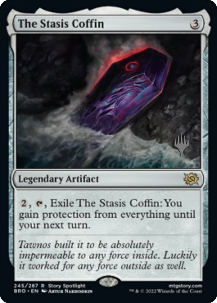 The Stasis Coffin (Promo Pack) [The Brothers' War Promos] MTG Single Magic: The Gathering    | Red Claw Gaming