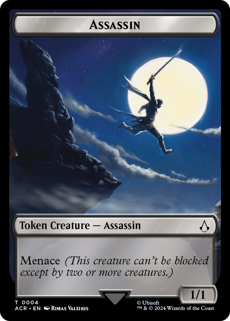 Assassin Token [Assassin's Creed Tokens] MTG Single Magic: The Gathering    | Red Claw Gaming