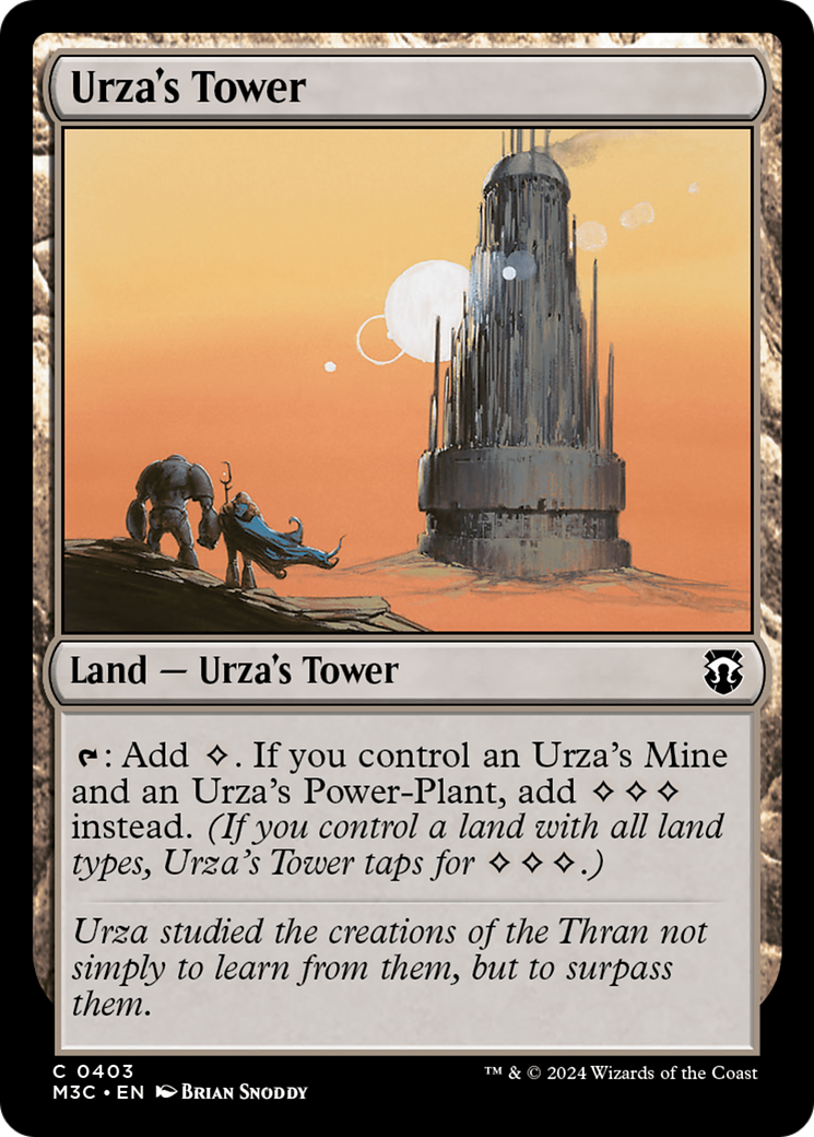 Urza's Tower (Ripple Foil) [Modern Horizons 3 Commander] MTG Single Magic: The Gathering    | Red Claw Gaming