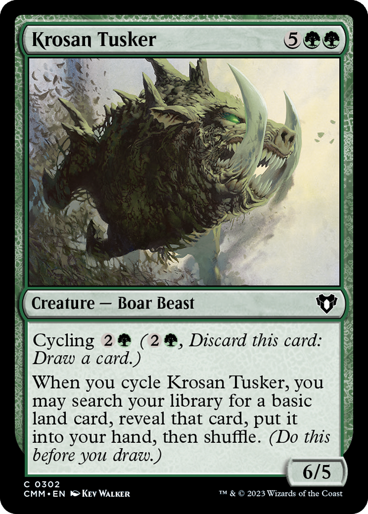 Krosan Tusker [Commander Masters] MTG Single Magic: The Gathering    | Red Claw Gaming