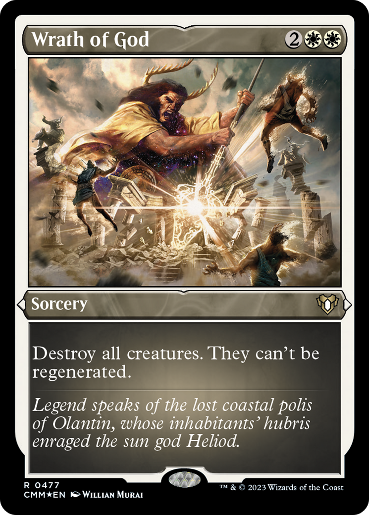 Wrath of God (Foil Etched) [Commander Masters] MTG Single Magic: The Gathering    | Red Claw Gaming