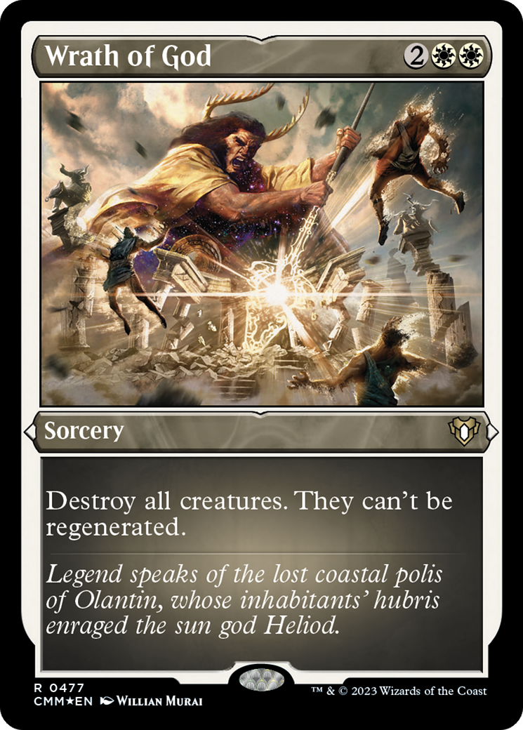 Wrath of God (Foil Etched) [Commander Masters] MTG Single Magic: The Gathering | Red Claw Gaming