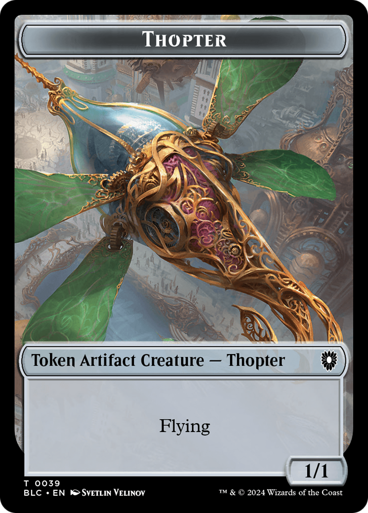 Goblin // Thopter Double-Sided Token [Bloomburrow Commander Tokens] MTG Single Magic: The Gathering    | Red Claw Gaming