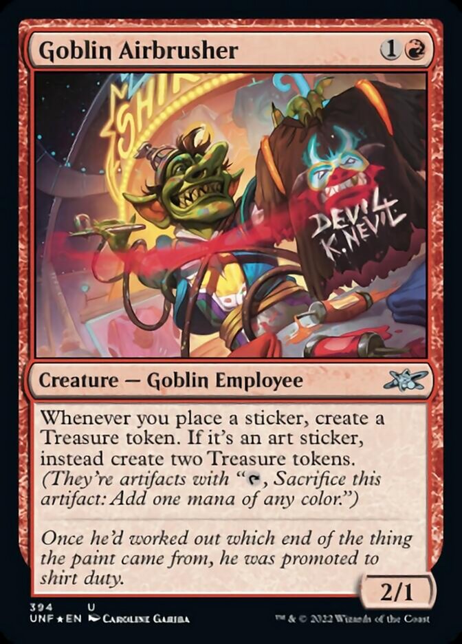 Goblin Airbrusher (Galaxy Foil) [Unfinity] MTG Single Magic: The Gathering    | Red Claw Gaming