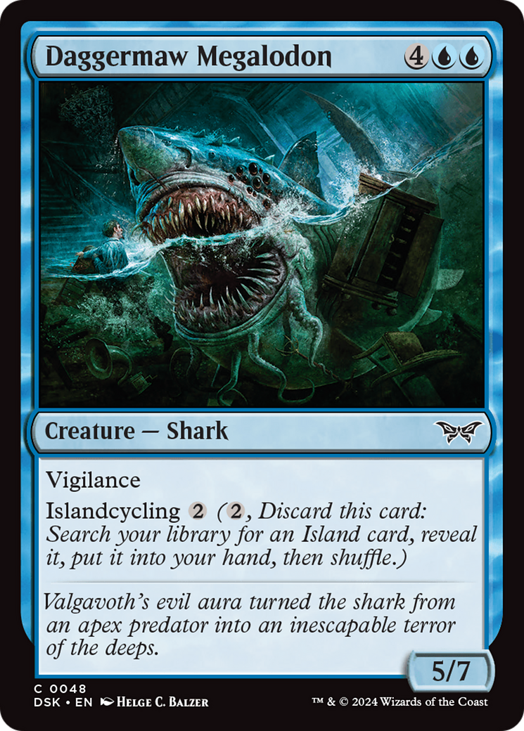 Daggermaw Megalodon [Duskmourn: House of Horror] MTG Single Magic: The Gathering    | Red Claw Gaming