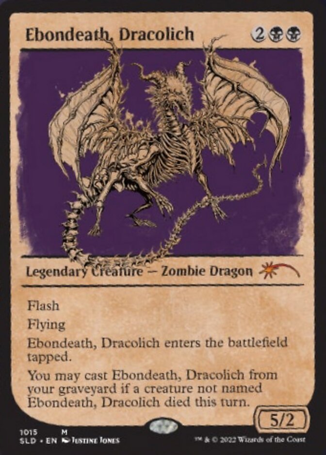 Ebondeath, Dracolich (Showcase) [Secret Lair Drop Series] MTG Single Magic: The Gathering | Red Claw Gaming