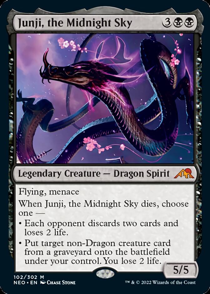 Junji, the Midnight Sky [Kamigawa: Neon Dynasty] MTG Single Magic: The Gathering    | Red Claw Gaming