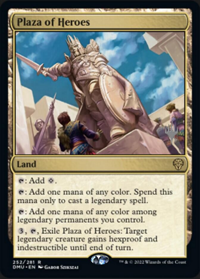 Plaza of Heroes (Promo Pack) [Dominaria United Promos] MTG Single Magic: The Gathering    | Red Claw Gaming