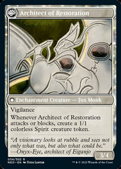 The Restoration of Eiganjo // Architect of Restoration [Kamigawa: Neon Dynasty] MTG Single Magic: The Gathering    | Red Claw Gaming