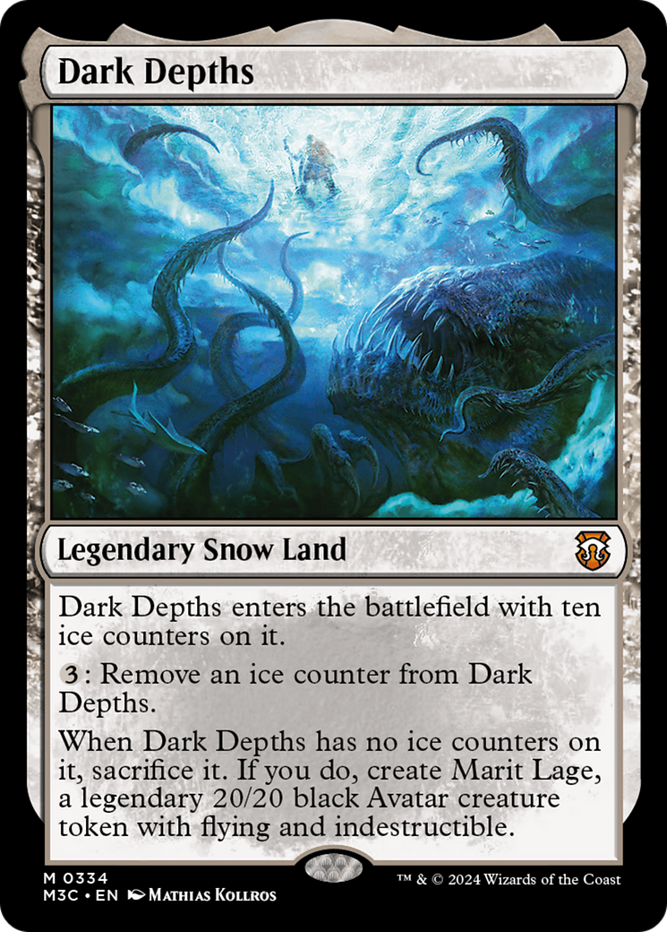 Dark Depths (Ripple Foil) [Modern Horizons 3 Commander] MTG Single Magic: The Gathering    | Red Claw Gaming