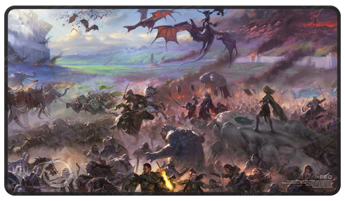 The Lord of the Rings: Tales of Middle-earth Borderless Scene Black Stitched Standard Gaming Playmat for Magic: The Gathering Playmat Ultra Pro    | Red Claw Gaming