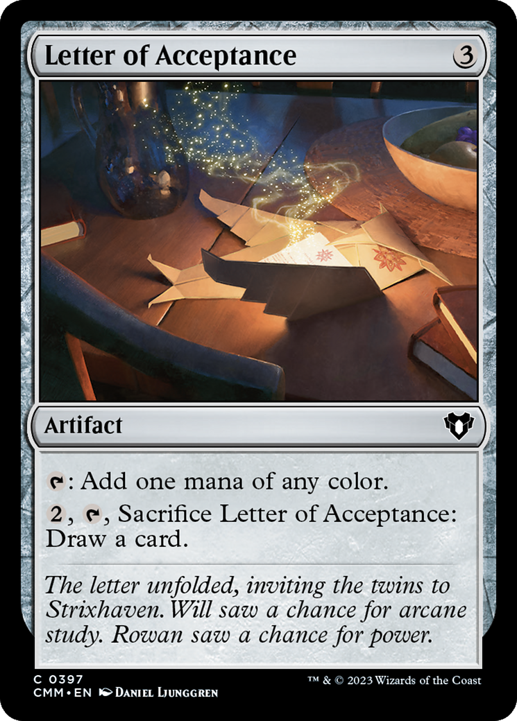 Letter of Acceptance [Commander Masters] MTG Single Magic: The Gathering    | Red Claw Gaming