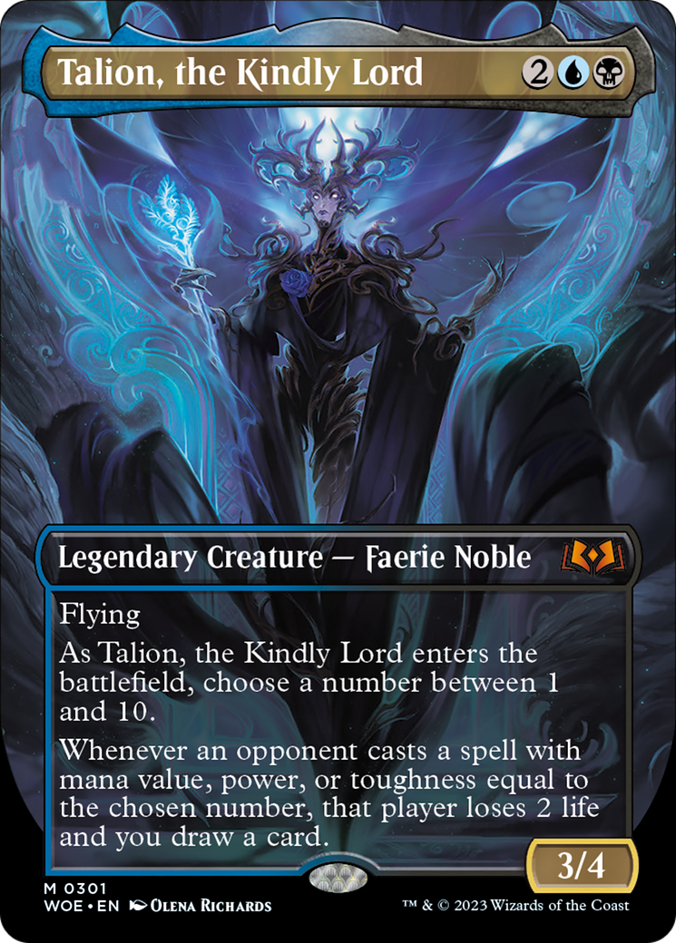 Talion, the Kindly Lord (Borderless Alternate Art) [Wilds of Eldraine] | Red Claw Gaming