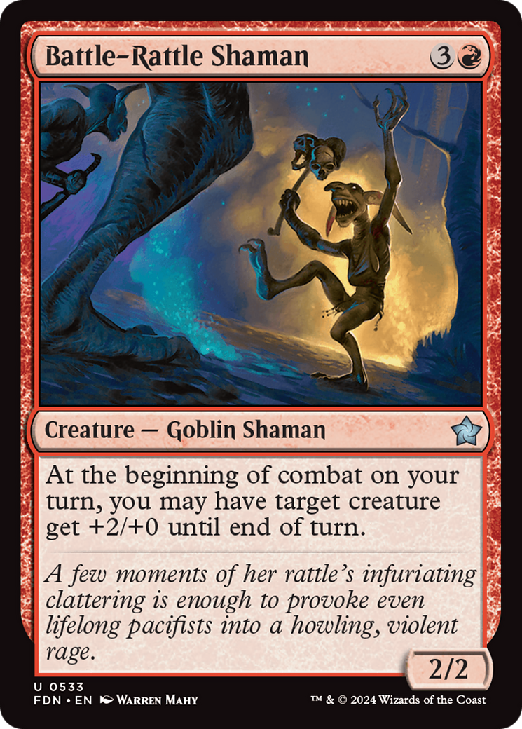 Battle-Rattle Shaman [Foundations] MTG Single Magic: The Gathering    | Red Claw Gaming