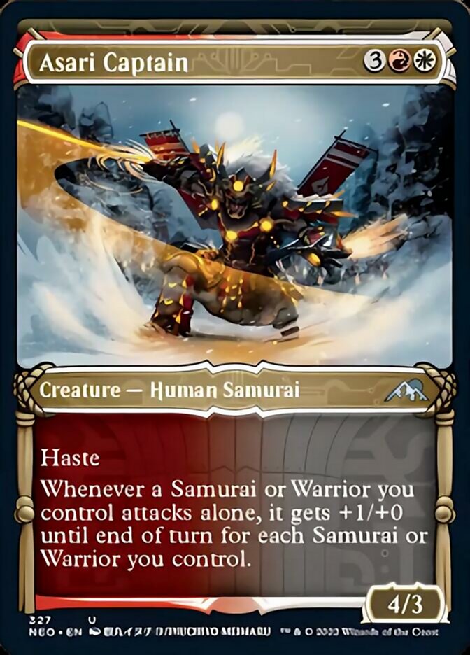 Asari Captain (Showcase Samurai) [Kamigawa: Neon Dynasty] MTG Single Magic: The Gathering    | Red Claw Gaming