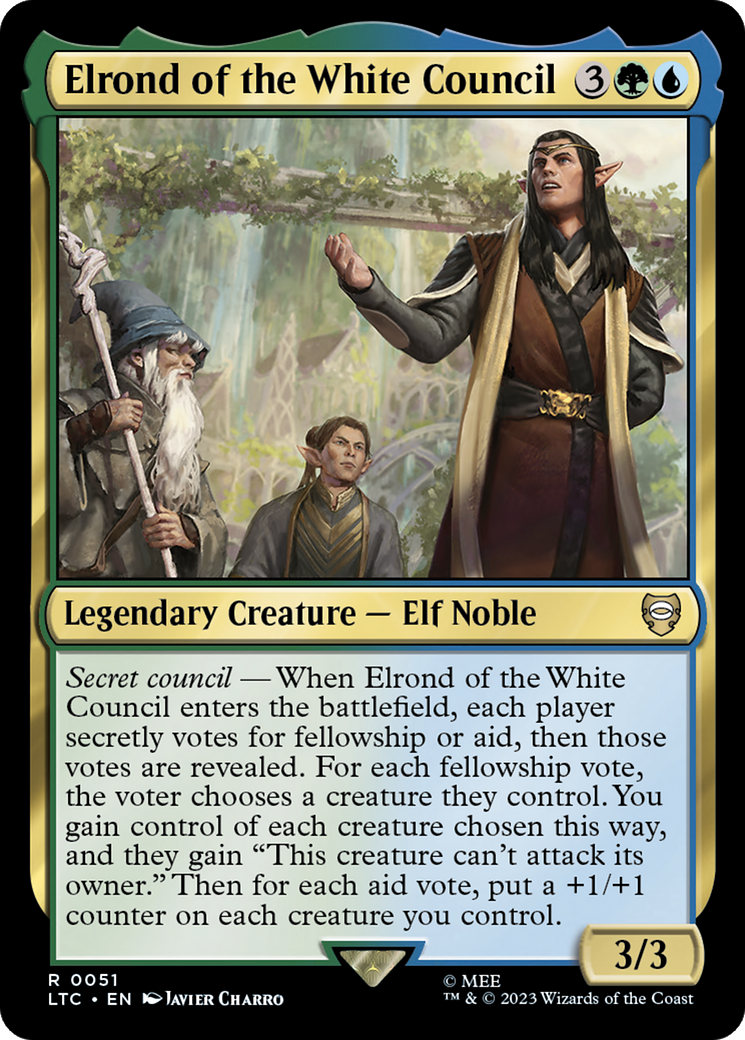 Elrond of the White Council [The Lord of the Rings: Tales of Middle-Earth Commander] MTG Single Magic: The Gathering | Red Claw Gaming