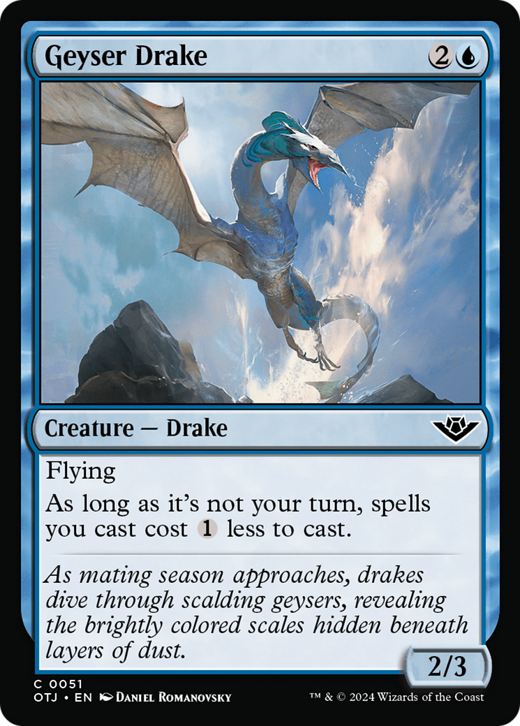 Geyser Drake [Outlaws of Thunder Junction] MTG Single Magic: The Gathering    | Red Claw Gaming