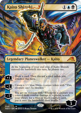 Kaito Shizuki (Borderless) [Kamigawa: Neon Dynasty] MTG Single Magic: The Gathering    | Red Claw Gaming