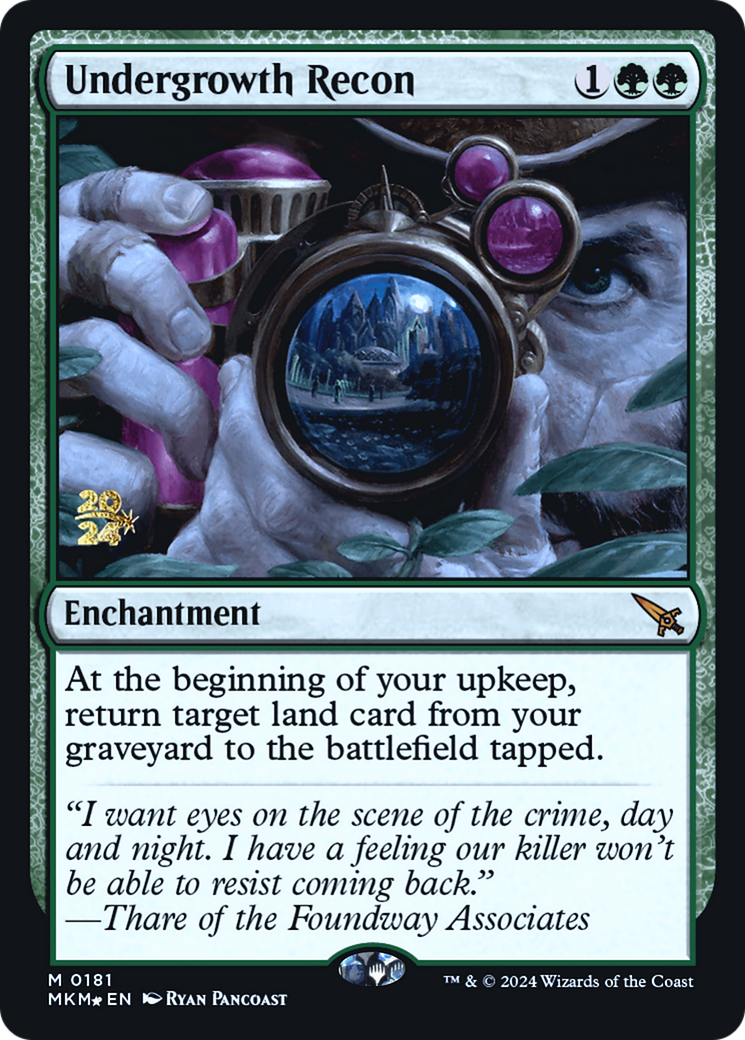 Undergrowth Recon [Murders at Karlov Manor Prerelease Promos] MTG Single Magic: The Gathering    | Red Claw Gaming