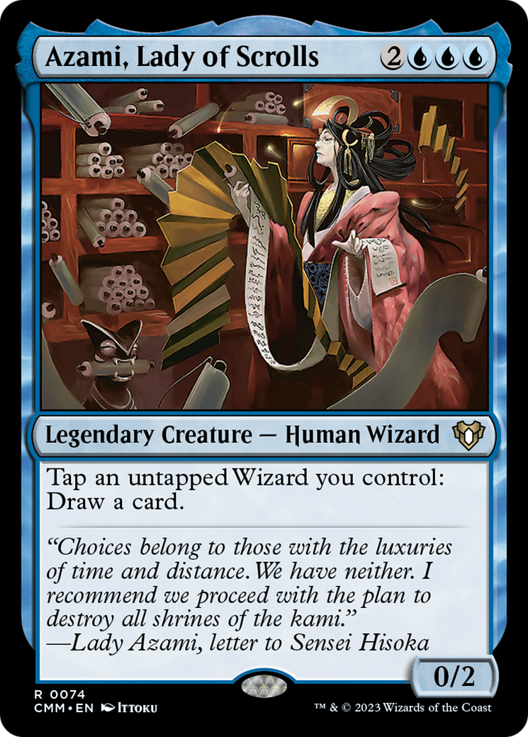 Azami, Lady of Scrolls [Commander Masters] MTG Single Magic: The Gathering    | Red Claw Gaming