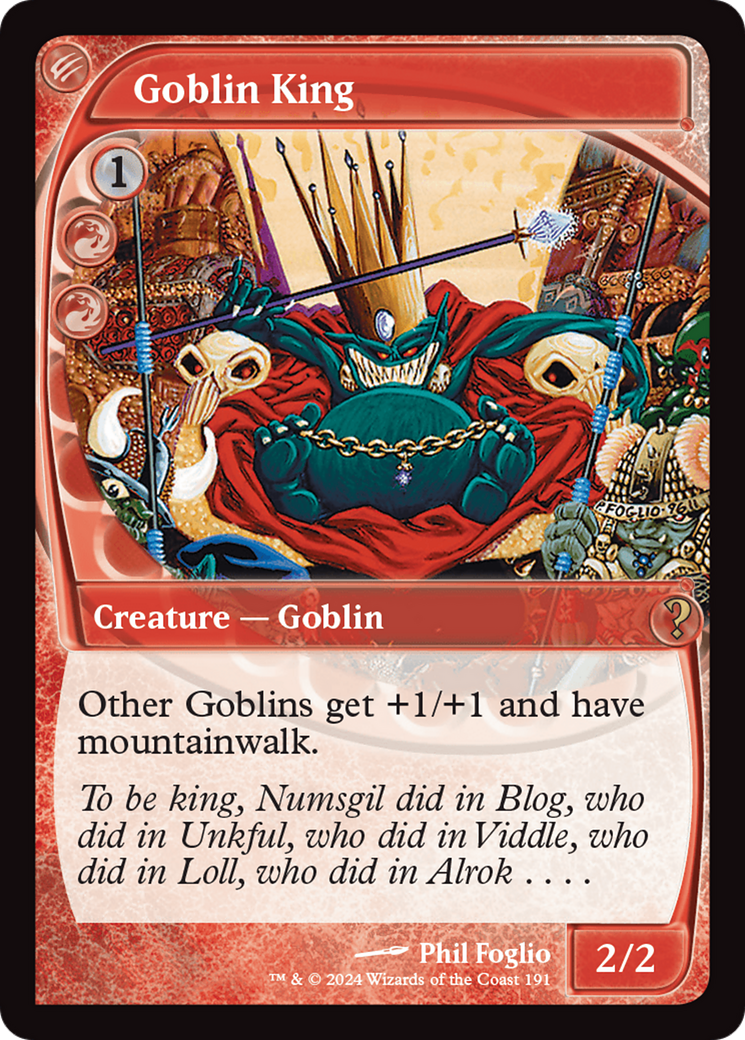 Goblin King (Future Sight) [Mystery Booster 2] MTG Single Magic: The Gathering    | Red Claw Gaming