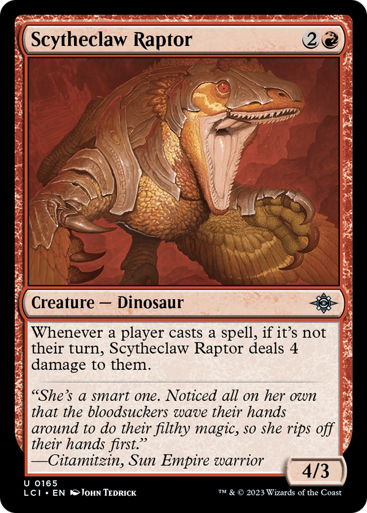 Scytheclaw Raptor [The Lost Caverns of Ixalan] MTG Single Magic: The Gathering    | Red Claw Gaming