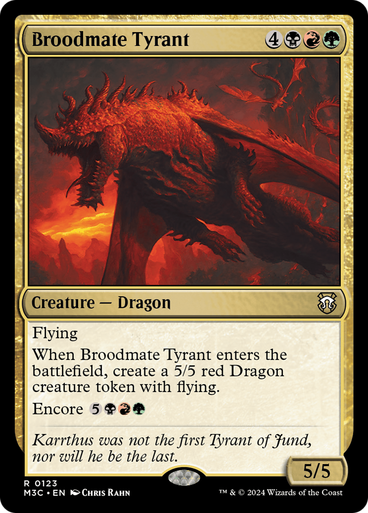 Broodmate Tyrant [Modern Horizons 3 Commander] MTG Single Magic: The Gathering    | Red Claw Gaming